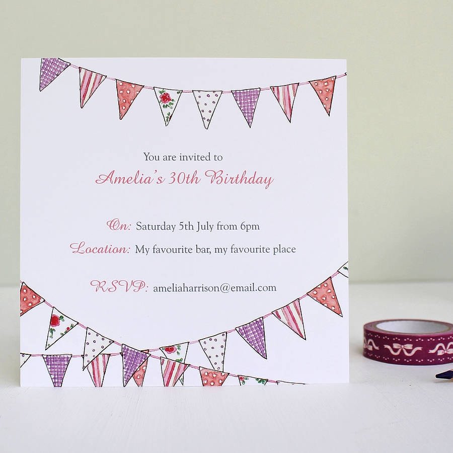 Doc    Pink Party Invitations â All Things Pink Ombr Chevron Pink